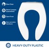 CHURCH 9500SSCT Commercial Open Front Plastic Toilet Seat, Extra Heavy