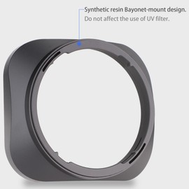 Haoge Metal Square Lens Bayonet Hood for Sigma 30mm F1.4 DC DN Lens LH-SM30