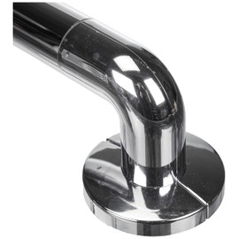 WENKO Secura Wall Grab Rail 30 cm Bathroom Safety Handle and Balance Support for Bathroom, Shower, Tub or Toilet, Made of High Quality Aluminium and Sturdy Plastic, Chrome