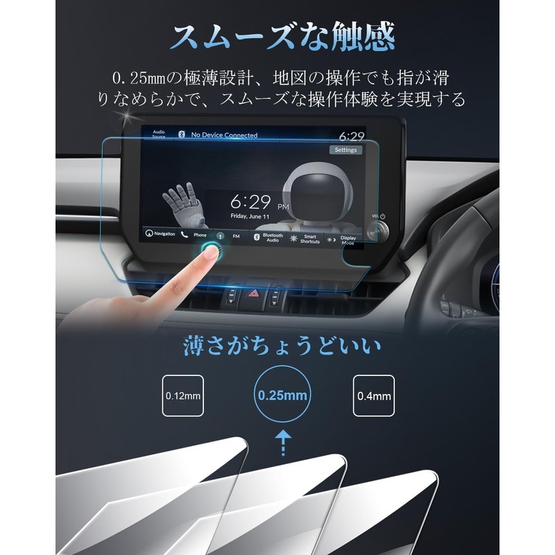 WEIPIN Nano Protective Film RAV4 Navigation Film, Ultra Clear, Anti-Reflective,
