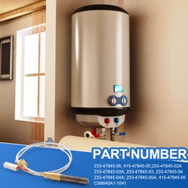 233-47845-05 Gas Minivolt Thermopile, 415-47845-05 Water Pilot Assembly Replacement for Bradford White,17/26Honeywell Natural Gas Water Heater, 233-47845-04 Fireplace Thermopiles