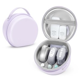Estuche de almacenamiento y viaje para productos de belleza compatible con Shark FacialPro Glow, compartimentos moldeados a medida y bolsillo...      