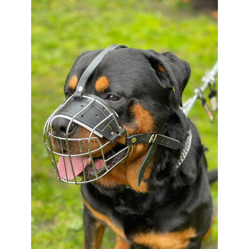 STRONG Wire Metal muzzle Basket Dog Muzzle Rottweiler,Mastiff Golden Retriever