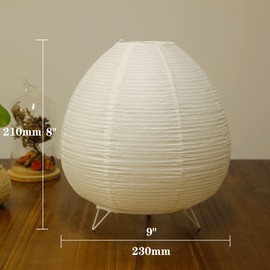 Paper Lantern Lamp - Rice Paper Table Lamp Bedside Modern Desk Lamp for Nightstand, Dresser, Living Room, Dorm, Office