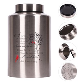 Youdear Memorials Urn for Human Ashes - Adult Cremation Urn (Silver, Tree of Life)