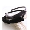 VINGTAINE HK-218-BK Velvet Thin Ribbon Headband Thin Simple Autumn Winter