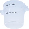 Carlisle FoodService Products Storplus Round Food Storage Container with Stackable