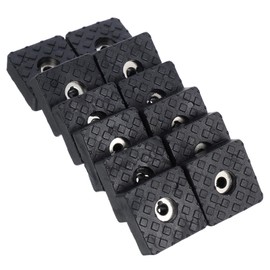 TEHAUX 12Pcs Non Slip Rubber Furniture Pads Skid Grippers for Sofa Table Chair Legs Enhanced Stability Noise Reduction Fit for Home Use