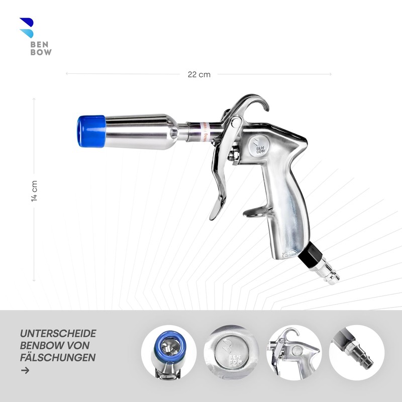 BenBow Classic Blow Gun with Venturi Nozzle and Protective Cap,