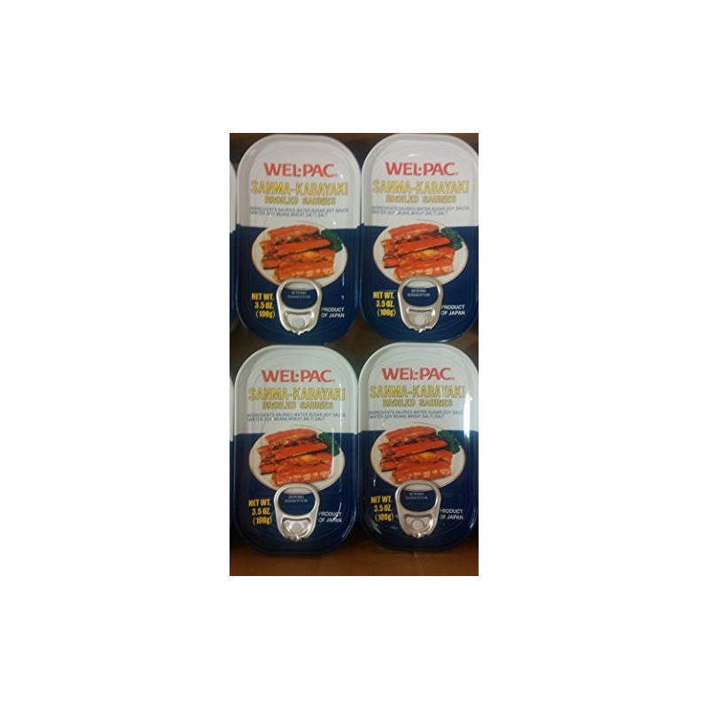 Wel-Pac Sanma-Kabayaki (Broiled Sauries) (3.5oz x 4 cans)