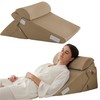 Bedluxe 3Pcs Orthopedic Bed Wedge Pillow Set, Foam Wedge Pillow