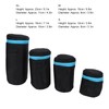 flexman Pack of 4 Lens Bag with Zip, Lens Bag