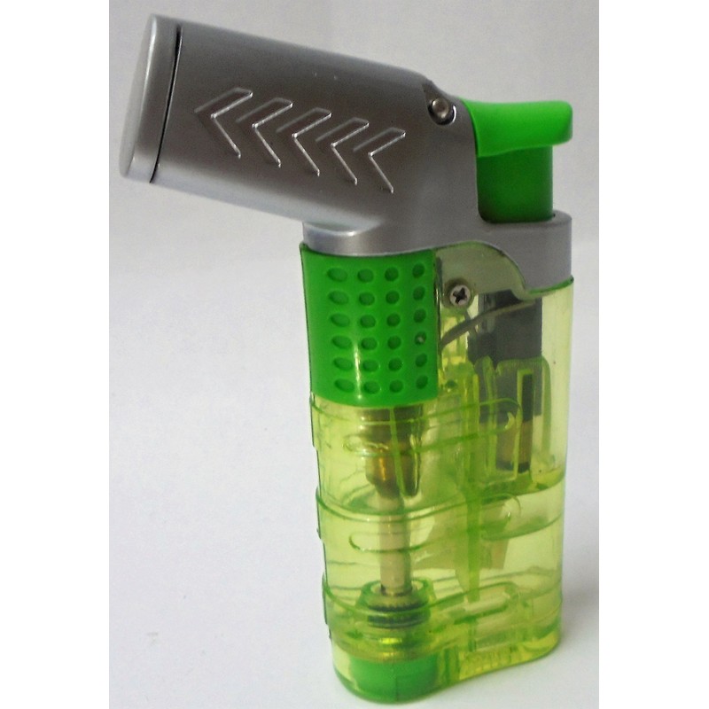 6 Eclipse 3 Flame Torch Novelty Lighters, Refillable Butane Lighter,