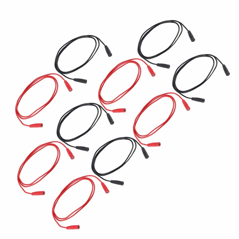 5 Sets Banana Test Lead Testing Cable Female to Female