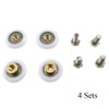 HAHIYO 25mm Diameter Shower Door Wheels Smooth Rolling Sturdy Easy