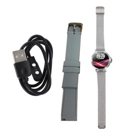 Fitness Tracker Watch for Women 1.2inch Touch Screen Sleep Monitoring Calorie Counting Cell Phone Smartwatch Silver