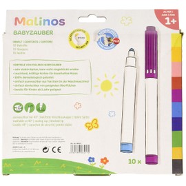 Malinos 300011 - Fasermaler - Babyzauber ab 1 Jahr, 10 Stück (1er Pack)
