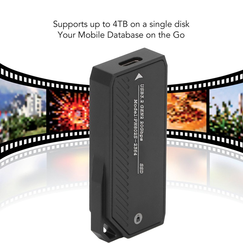 M.2 to Type C NVMe SSD Enclosure USB Adapter 20Gbps
