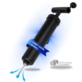 Heavy Duty Ball Pump - Pumps Super Fast - Includes 2 Needles in Black