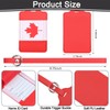 4 Pack Canadian Flag Luggage Tags, Anyos PU Leather Travel
