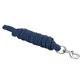Start Durable Lead Rope Horse 2 m - Durable Horse Knit with Panic Hook - Tie Rope for Pony, Donkey, Goat - Soft & Tear-Resistant Tie Rope (Dark Blue, Snap Hook)