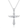 Lovans 925 Sterling Silver Cross Necklace for Women, Dainty Cross