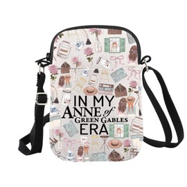 WCGXKO Book Lover Gift Classic Literature Gift In My Anne Era Crossbody Bag Bookworm Gift Book Nerd Gift (Anne Cr CA)
