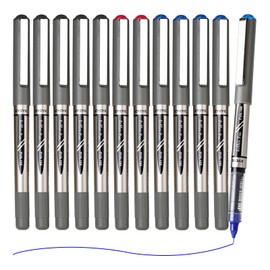 EYEYE Liquid Ink Rollerball Pens 0.7mm, 12 Pack 3 Colors Roller Ball Pen Medium Point Quick Dry, Ink Pens Fine Point Smooth Writing Pen for Journaling, Note Taking, Office, School Supplies
