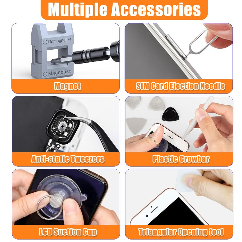 122 in 1 Precision Screwdriver Set,Magnetic Small Electronics Repair Tool
