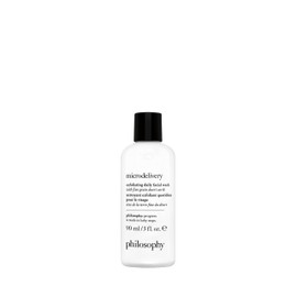 PHILOSOPHY microdelivery daily exfoliating wash 90ml, formulated with a gentle amino acid derived cleansing system and fine grain desert earth - deep cleans and scrubs away build-up and dead skin cells