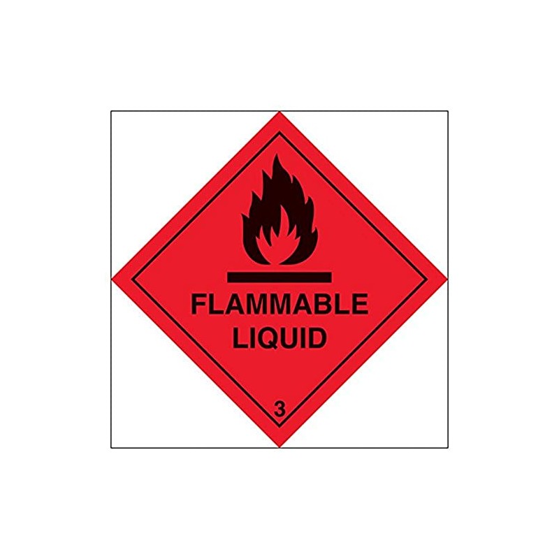 V Safety Hazard diamond – Flammable-200x200mm-Magnetic Safety Sign