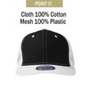 PLAIN GEAR Dispatch Trucker Cap - High Crown Mesh-Back Adjustable