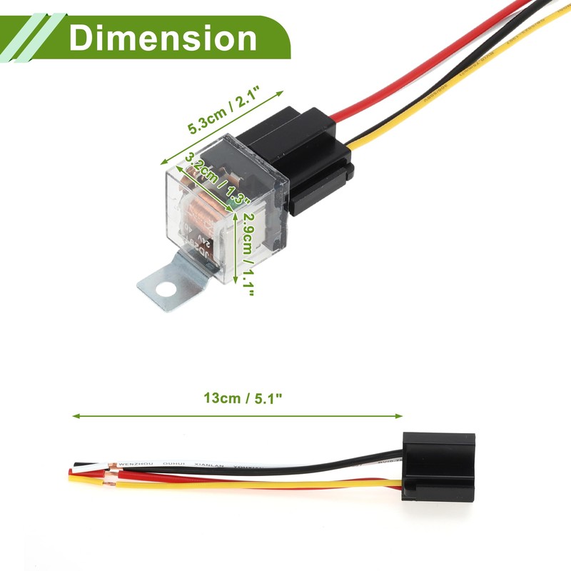 HOPESPANNER 4 Pins 24V 40A Auto Relay with Metal Hanging