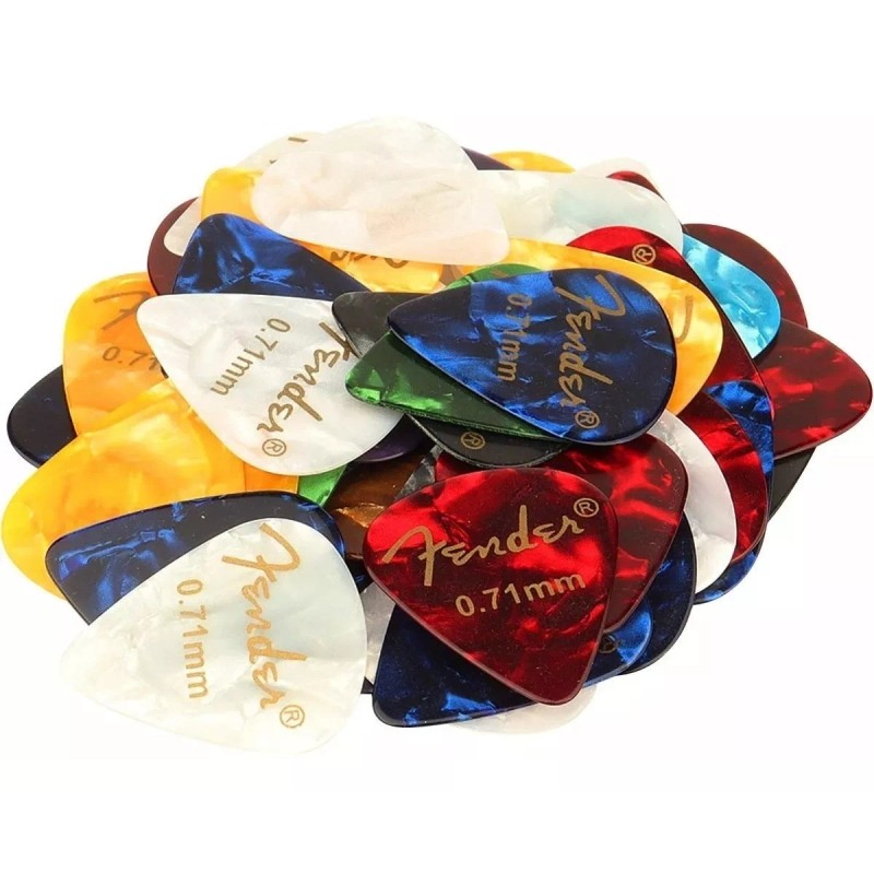 Fender 10pcs Fender Púas De Guitarra Delgadas