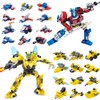 24 Packs Party Favors for Kids, Transform Robot Building Blocks,