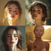 Boldink 2pcs Makeup Stickers,Waterproof Face Lips Temporary Tattoo Stickers,Masquerade Sticker,Wedding