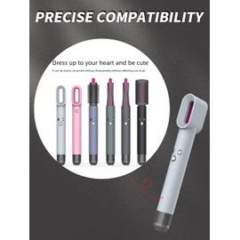 Schutzhülle für Dyson Airwrap, yystao Silikon Schutzhülle Haartrockner Skin, Fall- und Stylingschutz, Silberfarben