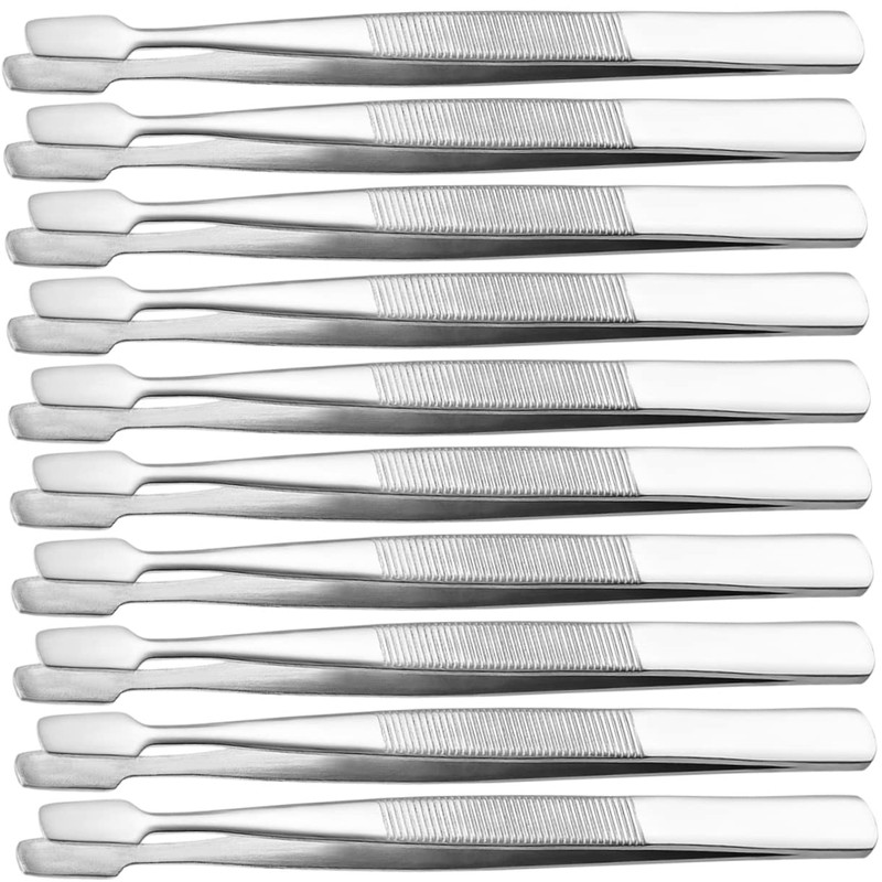 Mikinona 3sets Long Tweezers for Precision Stamp Collector Tweezers Jewelry