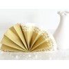 50 Napkins Fabric-Like – Romantic; Colour: Gold, Size: 40 x