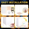 20Pack Wooden Floating Paper Lanterns with Candle Lights,DIY Letters Tangled