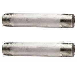 Eopzol 9019073 1/4 Inch x 2 Inch Stainless Steel Nipple Replacement for Thrifco Plumbing, 2-Pack