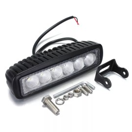 Unbranded 2pcs 6Inch LED Work Light Bar Flood Beam Reverse Fog Driving Lights 4WD SUV UTV