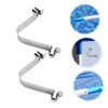 Totority 5pcs Stainless Steel V Clips for Pool Pole Double