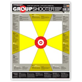 Progressive Pistol/Handgun Training Targets Mix Pack - Paper Gun Range Shooting Target Assortment 19x25 Inch (25 Pack)