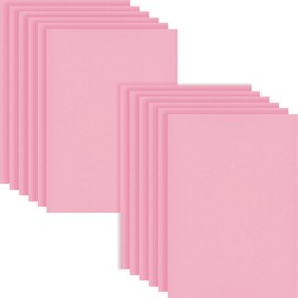 HXJDAM 2 mm Stiff Felt for Crafts, 20 x 30 cm Felt Fabric Craft Felt, Pack of 12 Felt Panels, Non-Woven Fabric Felt, Polyester Felt, Felt Sheets Felt Sheets for DIY Crafts and Sewing (Pink)