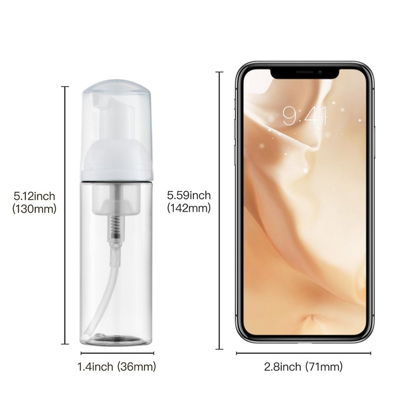 Tekson Soap Foam Bottle (60ml, 2 fl oz), Empty Travel
