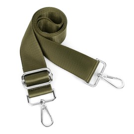 Moorle Wide Bag Strap, Olive Green, Shoulder Strap for Bags, 3.8 cm Wide Shoulder Strap for Bags, Green, Adjustable Shoulder Strap for Bags, Shoulder Bag, Women's Crossbody Bag, Nylon Shoulder Strap,