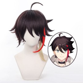 Sizuuenn vTuber Akina Saegusa Wig, Cosplay, Heat Resistant Wig, High Temperature Hair Yarn, Cosplay Wig, Dedicated Network, For Events, School Festivals, Cultural Festivals, Photography, Disguise