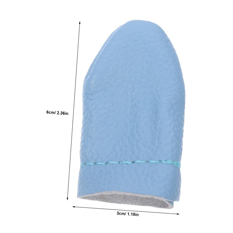 Operitacx Sets Finger Cots Felting Knitting Guard Pu Needle Finger