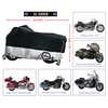 Heavy Duty Motorcycle Cover, Breathable, Reflective Strips, Elastic Bottom, Luggage